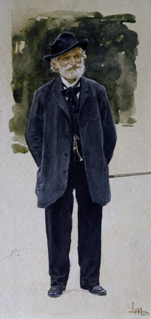 Detail of Portrait of Giuseppe Verdi by Leopoldo Metlicovitz