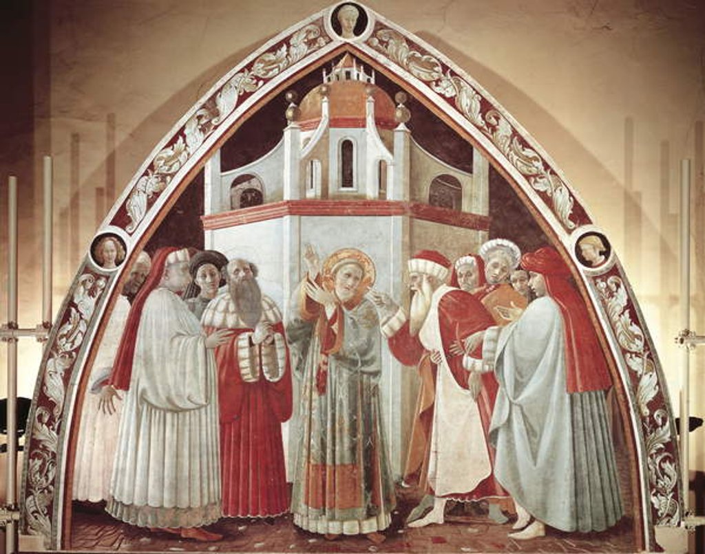 Detail of Disputation of St. Stephen by Paolo Uccello