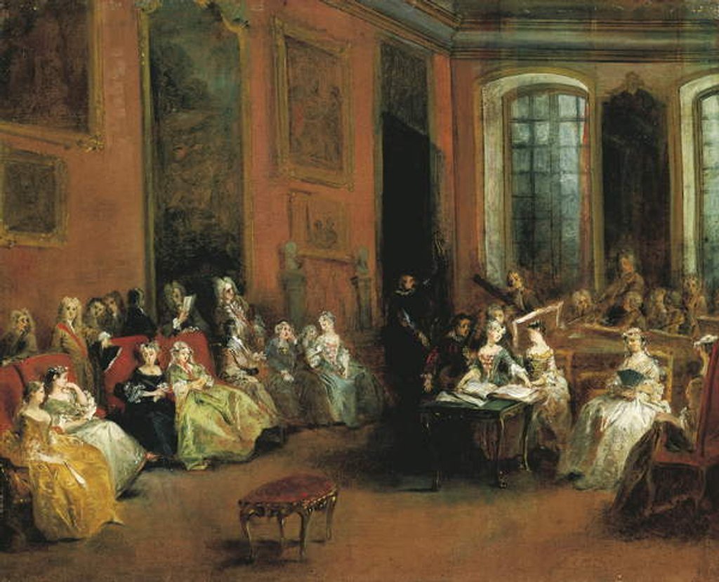 Detail of Concert in the Paris Hôtel of Pierre Crozat, c.1719-20 by Nicolas Lancret