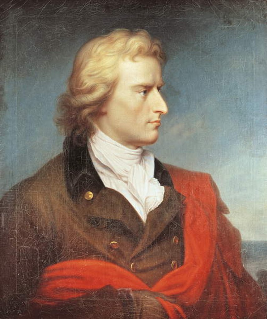 Detail of Portrait of Friedrich Schiller, 1808/09 by Franz Gerhard von Kugelgen