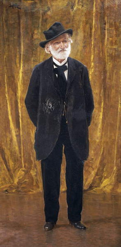 Detail of Portrait of Guiseppe Verdi by Leopoldo Metlicovitz