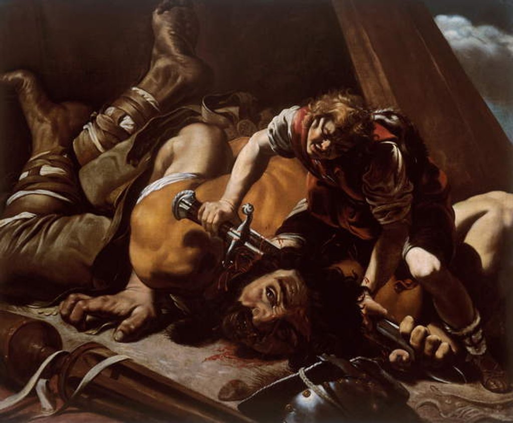 Detail of David and Goliath, 1609-10 by Orazio Borgianni