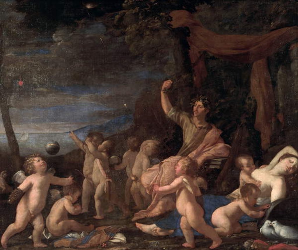Detail of The Triumph of Ovid by Nicolas Poussin