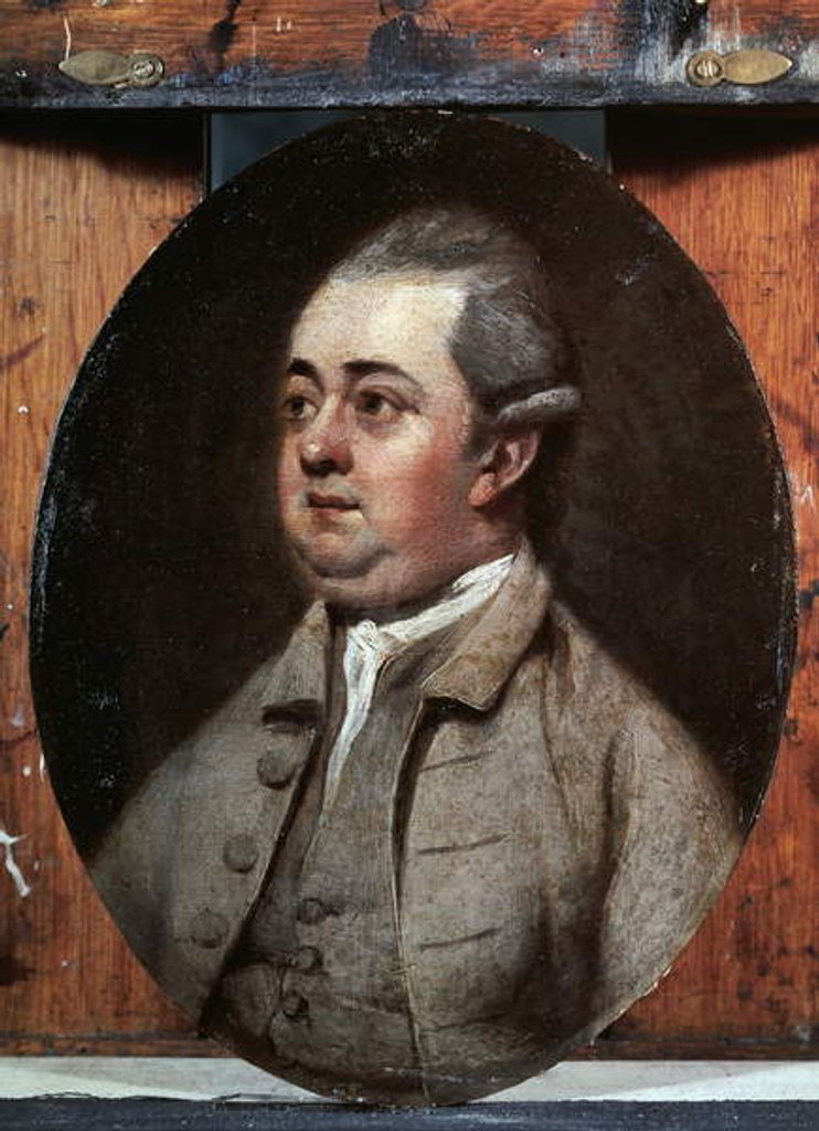 Detail of Edward Gibbon, 1773 by Henry Walton