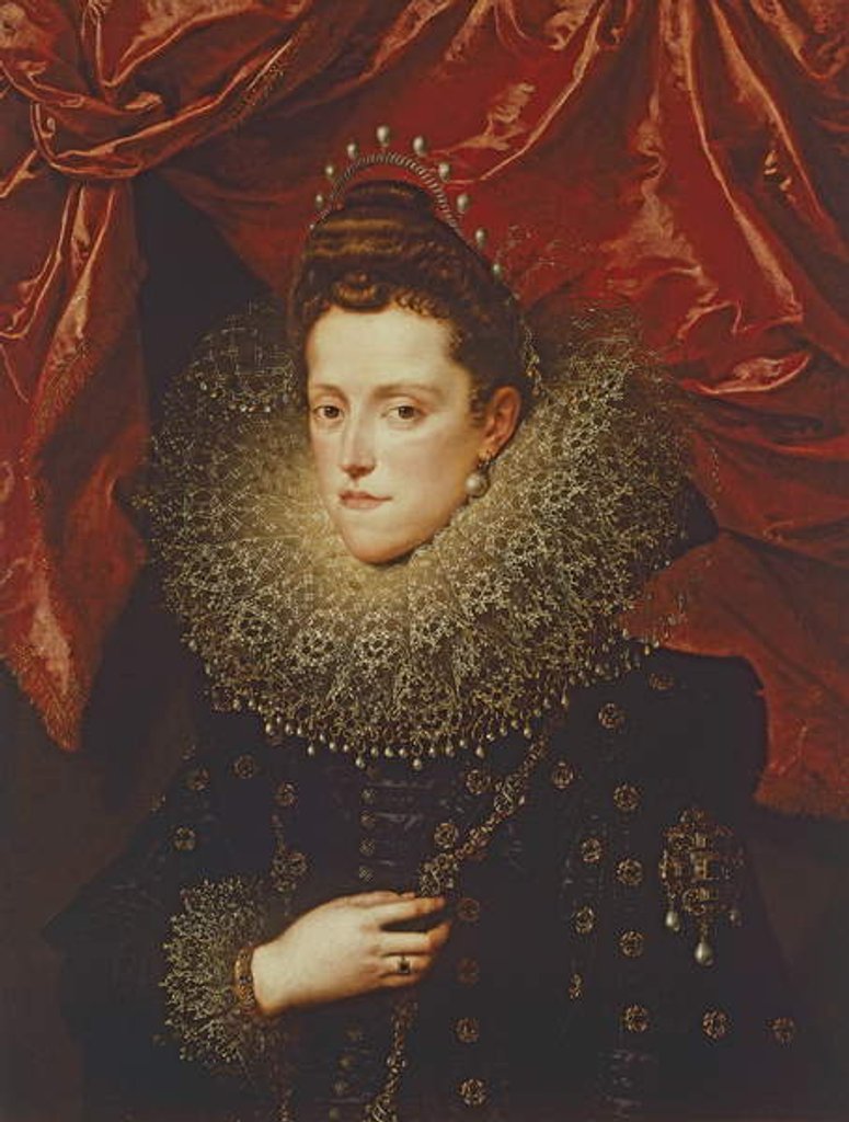 Detail of Portrait of Eleonora de Medici, Duchess of Mantua by Frans II Pourbus