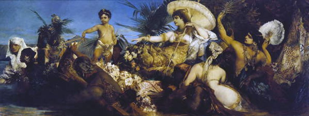 Detail of Cleopatra on Nile, circa 1875 by Hans Makart