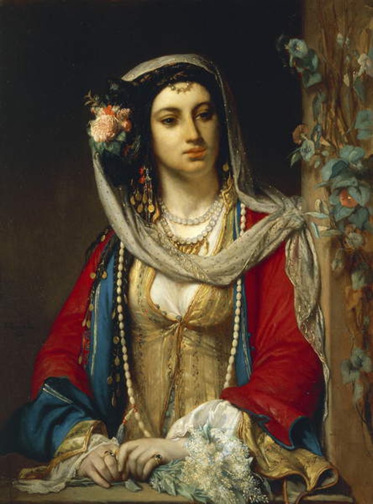 Detail of Jewish woman from Cairo by Jean Francois Portaels