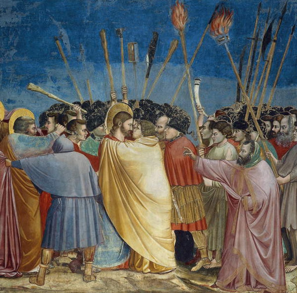 Detail of The Betrayal of Christ by Giotto