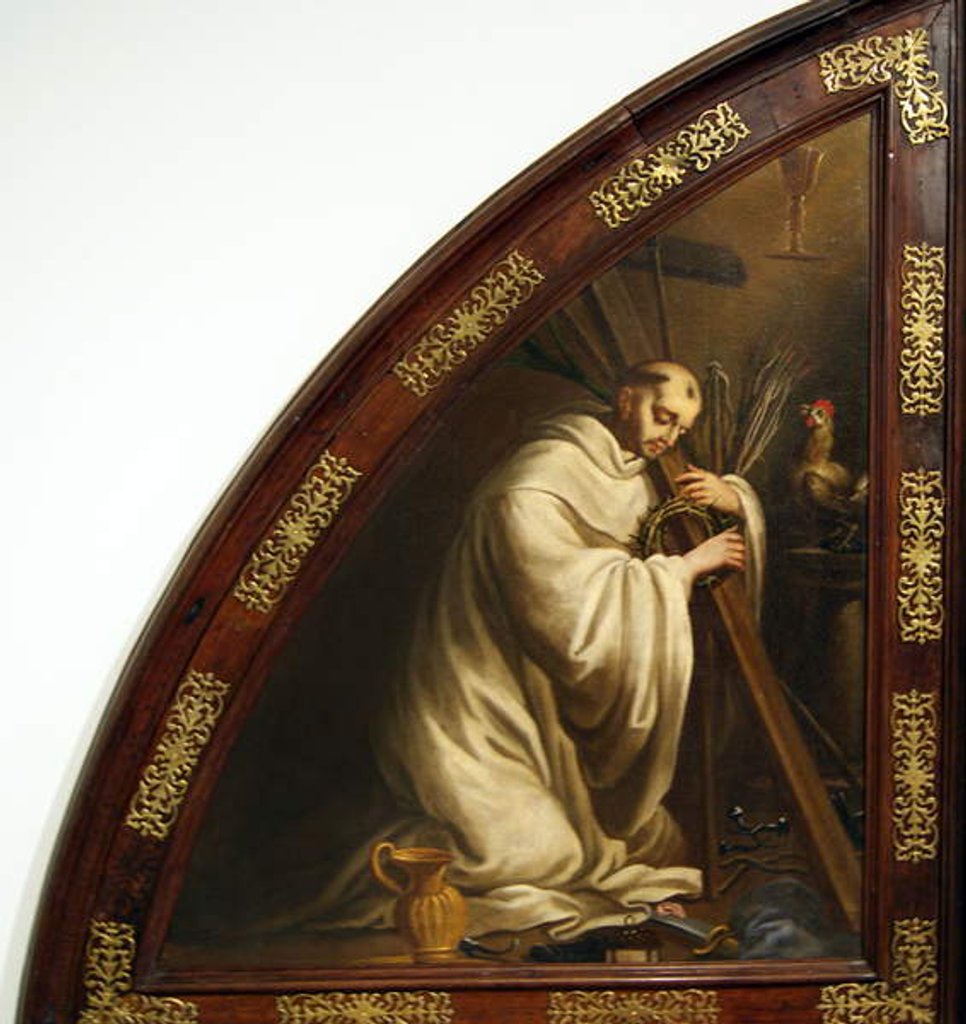 Detail of Saint Bernard of Clairvaux, Arma Christi. by Bento Coelho da Silveira