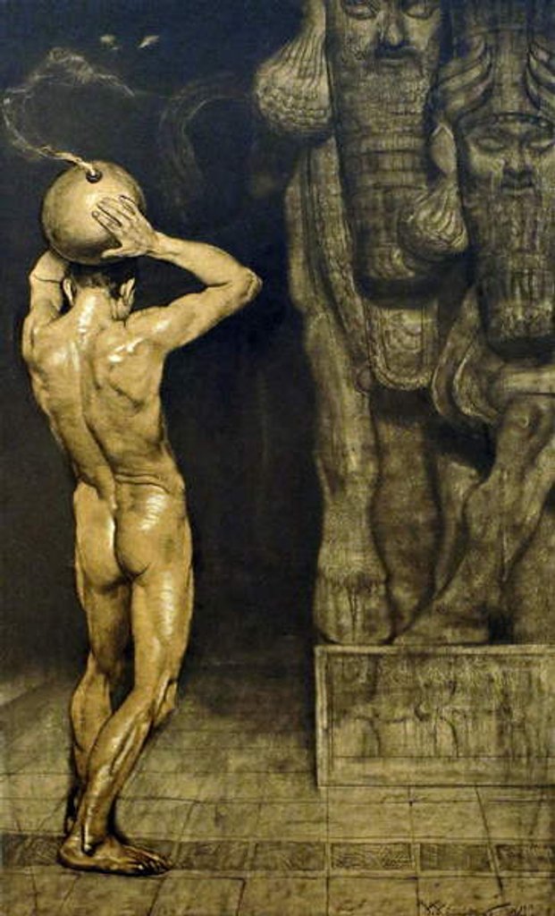 Detail of Der Anarchist, 1894 by Sascha Schneider