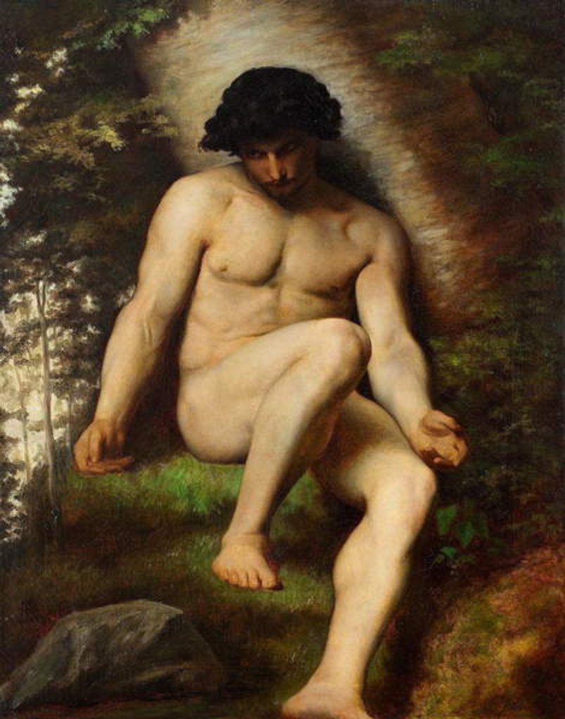 Detail of Study of Adam for Paradis perdu, c.1863 by Alexandre Cabanel