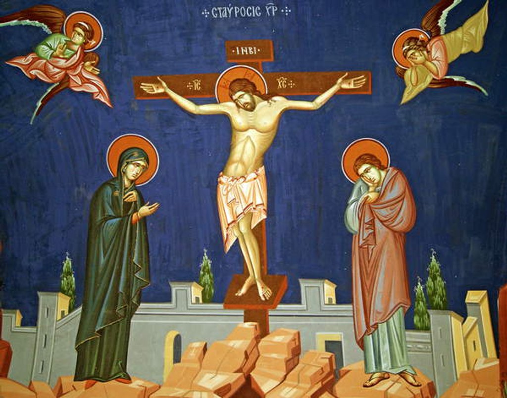 Detail of The Crucifixion of Christ , Cyprus by Cypriot Cypriot