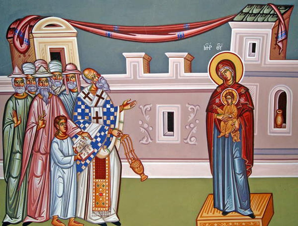 Detail of Mural depicting the Madonna and Child, Cyprus by Cypriot Cypriot