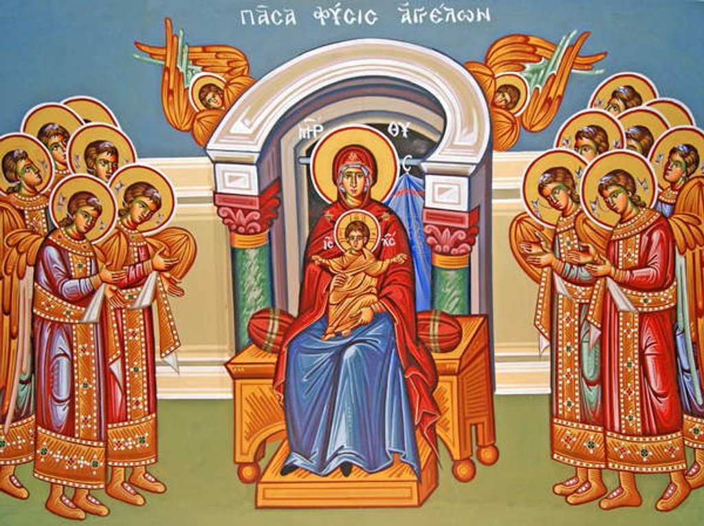 Detail of The Hymn to the virgin, Cyprus by Cypriot Cypriot