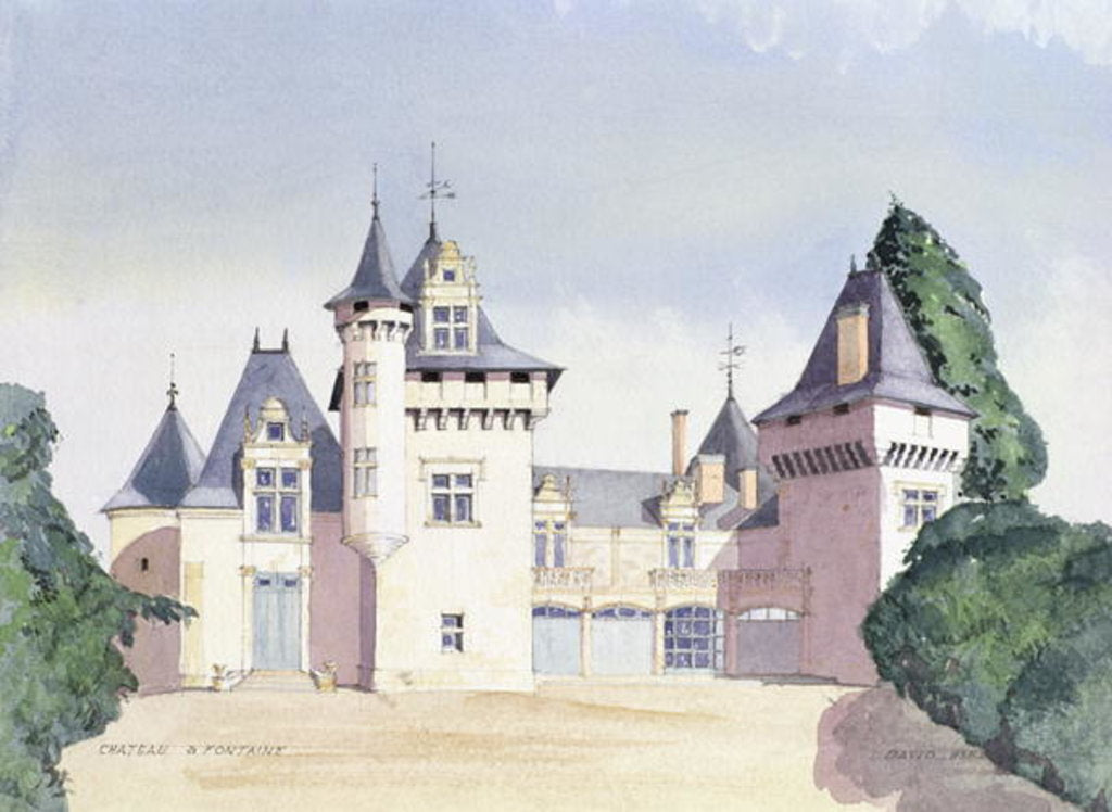Detail of Chateau a Fontaine, 1995 by David Herbert