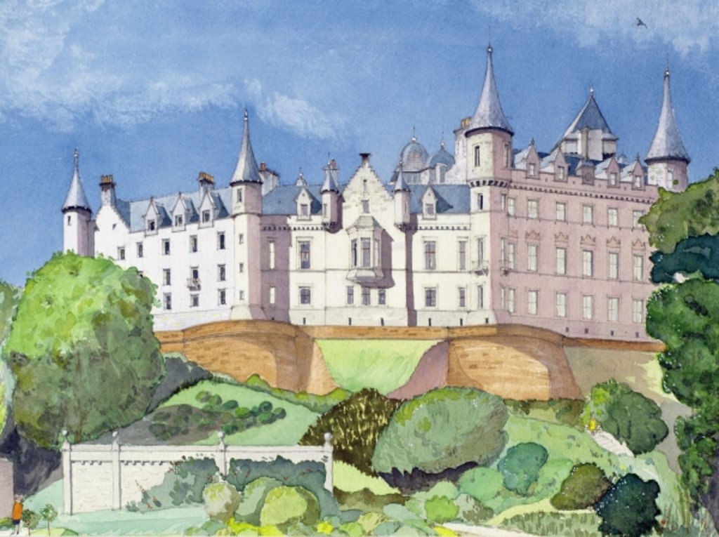 Detail of Dunrobin Castle, 1996 by David Herbert