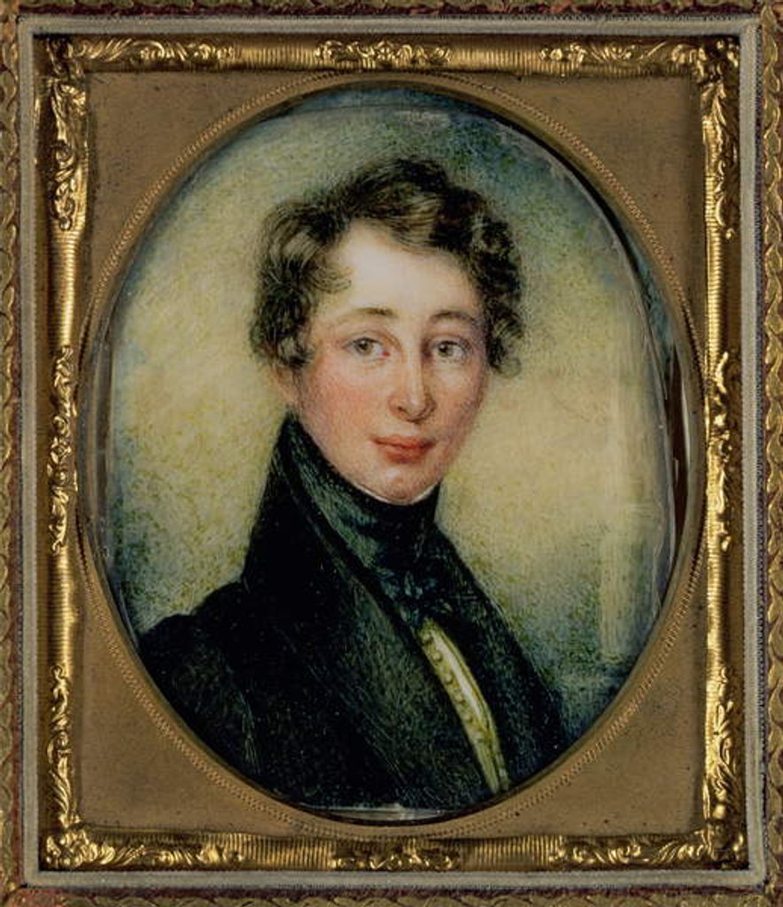 Detail of Portrait of Charles Dickens aged 18, 1830 by Janet Ross