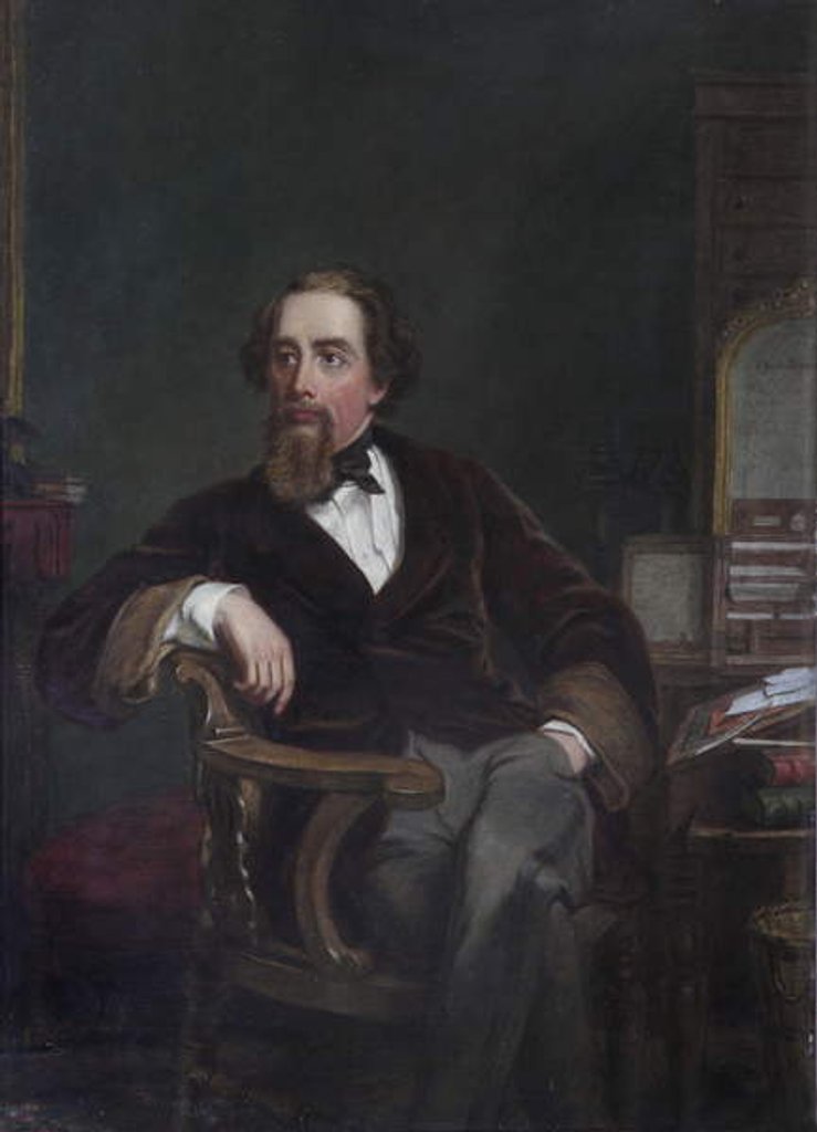 Detail of Charles Dickens, 1886 by William Powell Frith