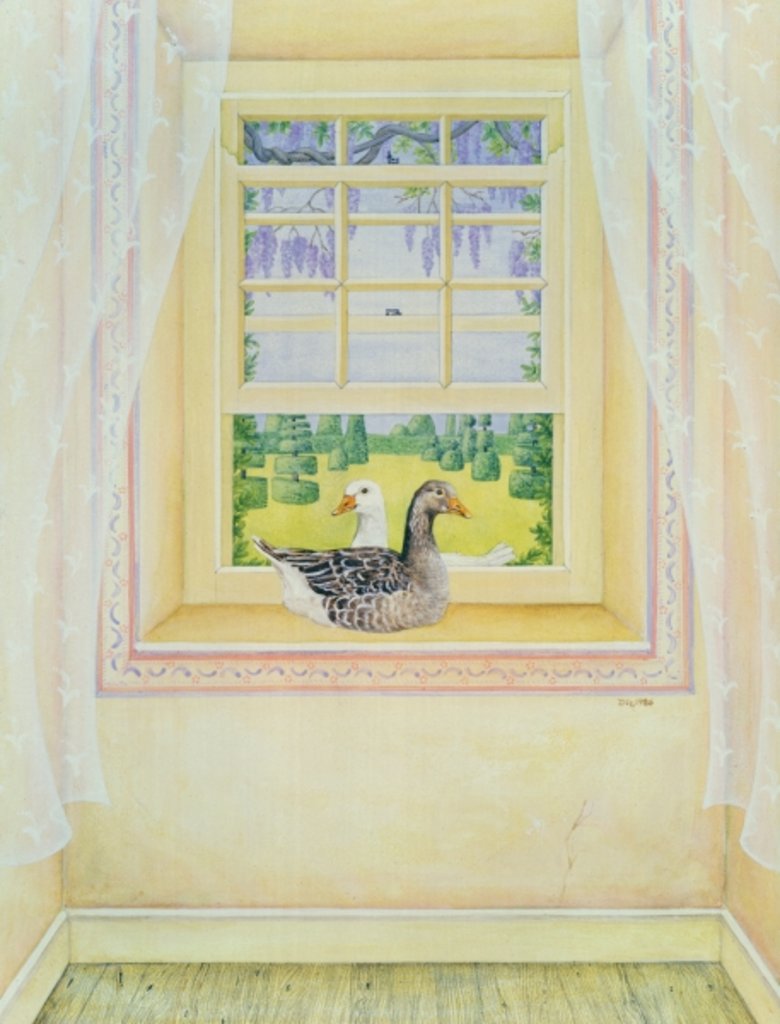 Detail of Window Geese by Ditz Ditz