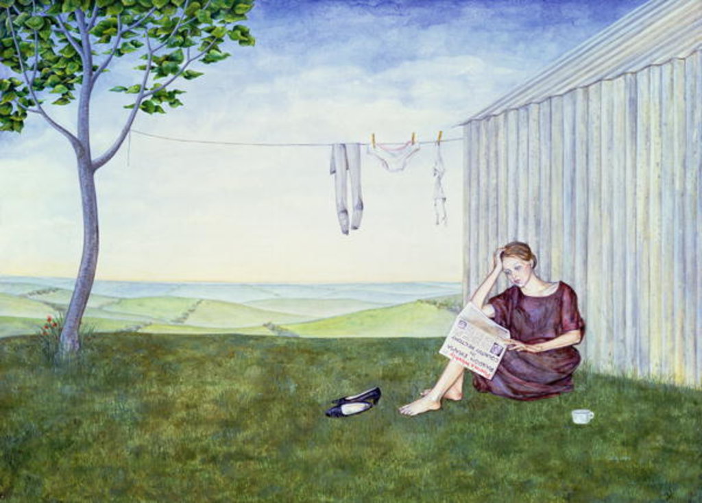 Detail of Girl in the Garden by Ditz Ditz