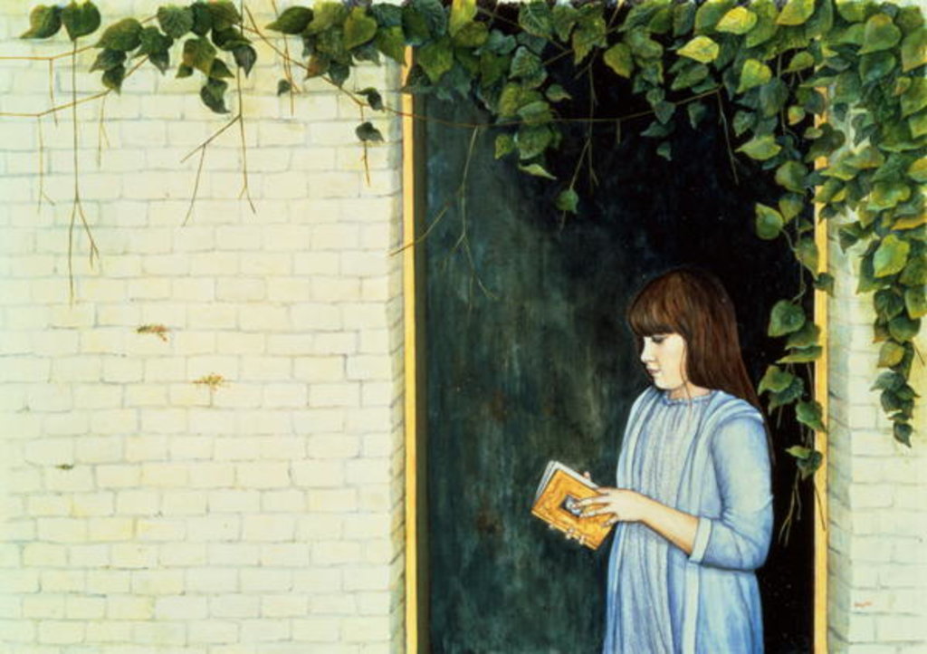 Detail of Reading Girl by Ditz Ditz