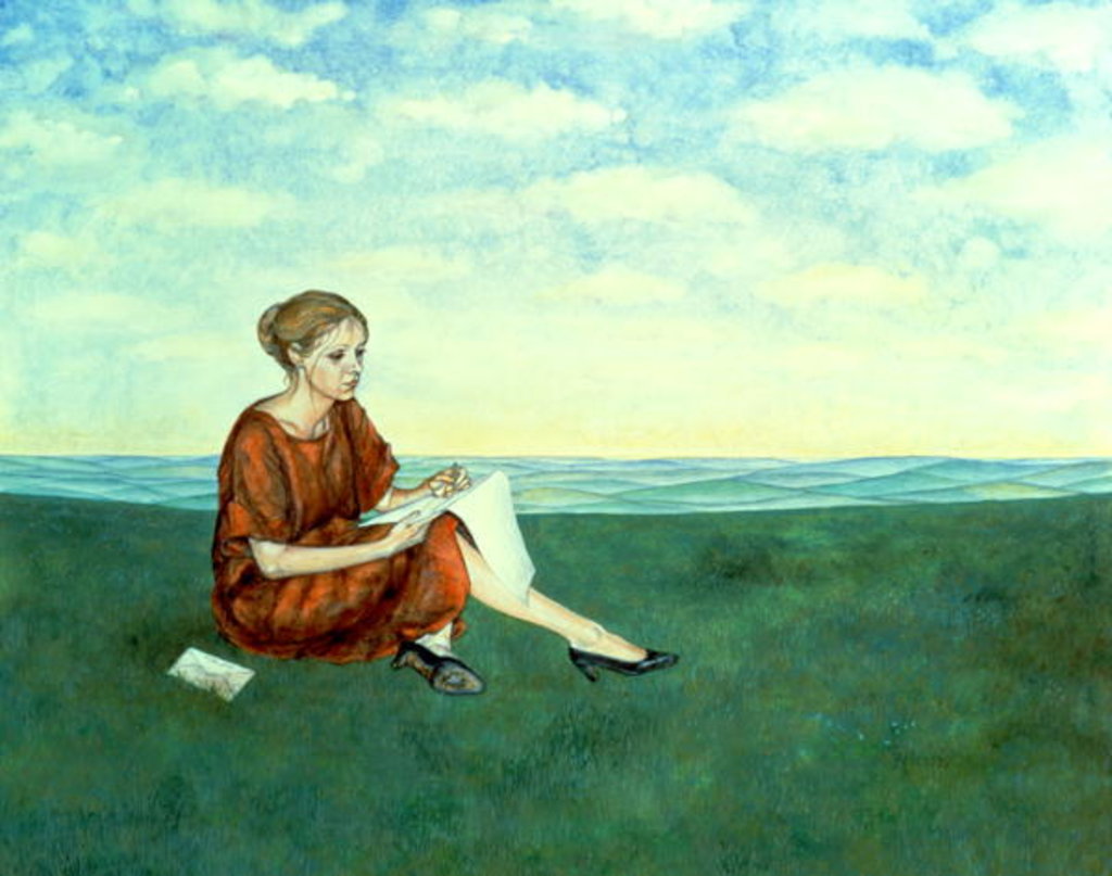 Detail of Writing Home, 1984 by Ditz Ditz