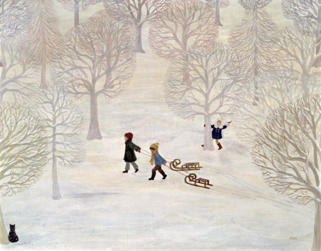 Detail of Tobogganing by Ditz Ditz