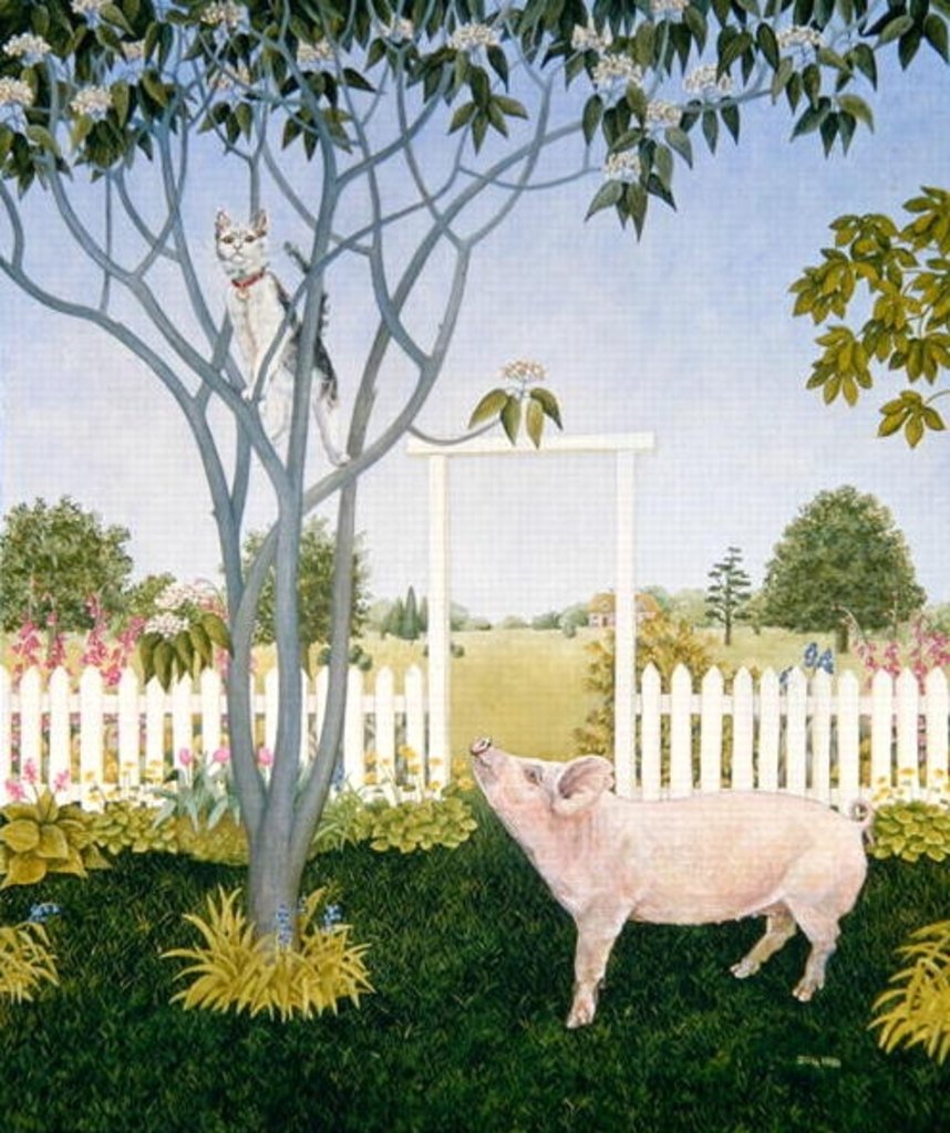 Detail of Pig and Cat by Ditz Ditz