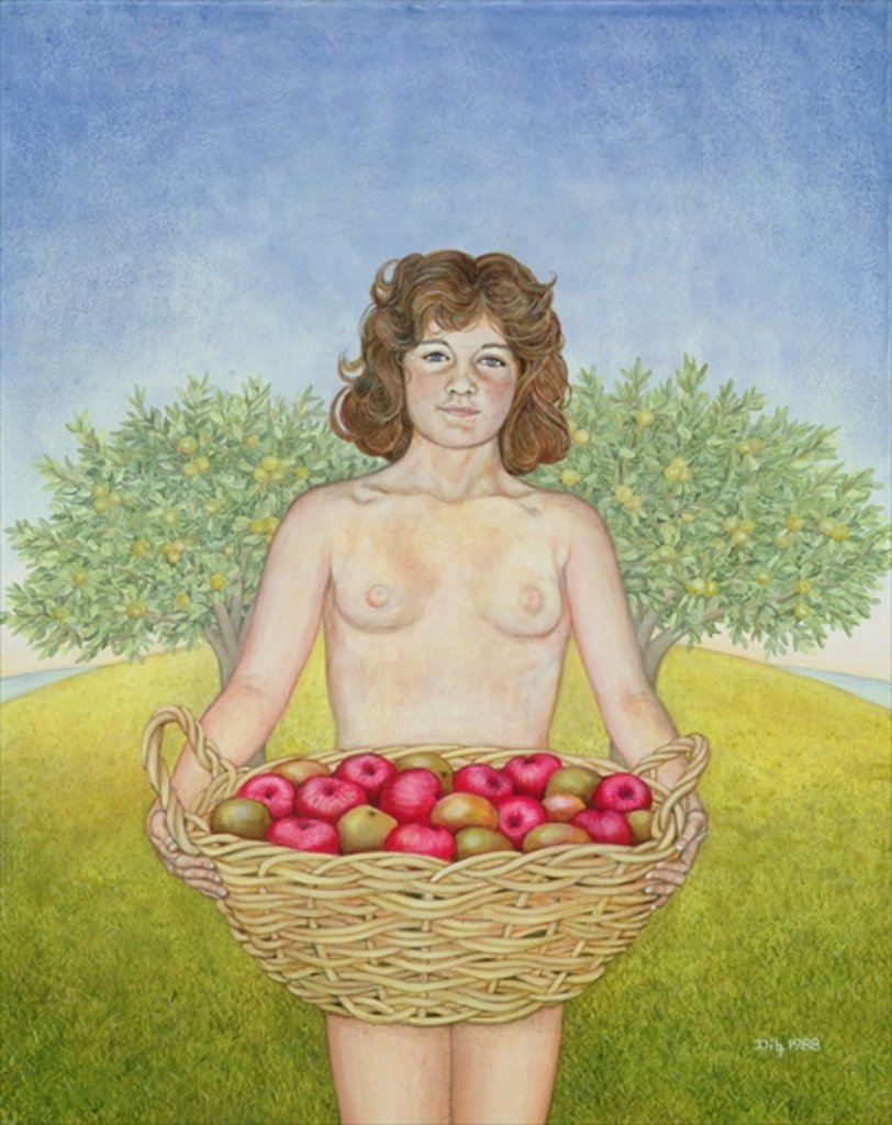 Detail of An Apple a Day, Triptych Part Two by Ditz Ditz