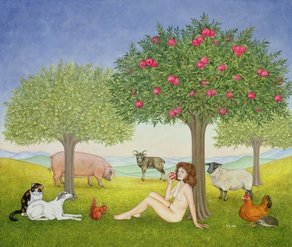 Detail of An Apple a Day. Triptych Part Three by Ditz Ditz