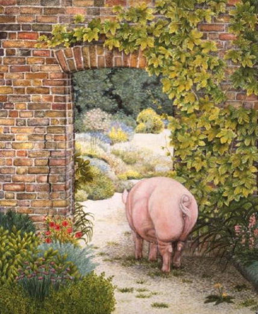 Detail of The Convent Garden Pig by Ditz Ditz