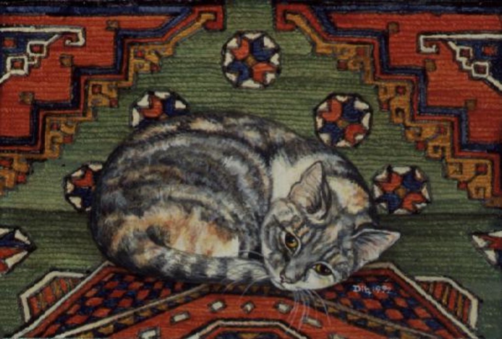 Detail of Third Carpet-Cat-Patch by Ditz Ditz