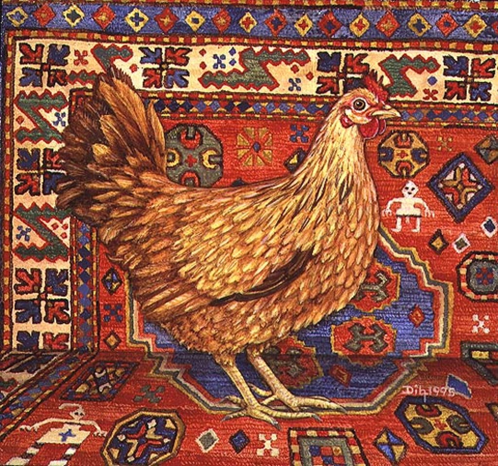 Detail of Brown Carpet Chicken, 1995 by Ditz Ditz