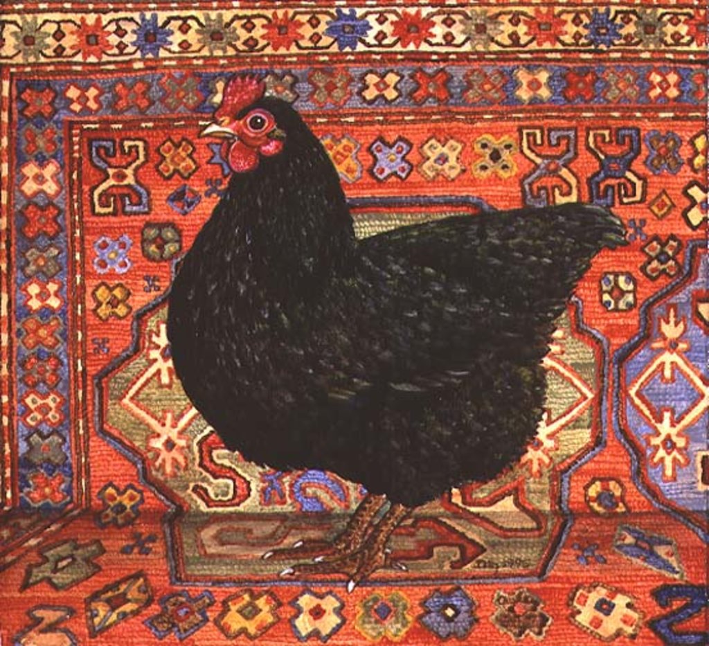 Detail of Black Carpet Chicken, 1995 by Ditz Ditz
