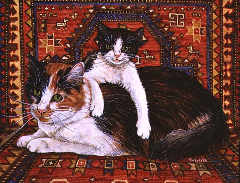Detail of Kit-Cat-Carpet, 1995 by Ditz Ditz