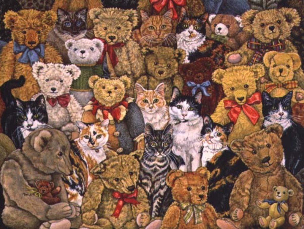Detail of Tedcats, 1997 by Ditz Ditz
