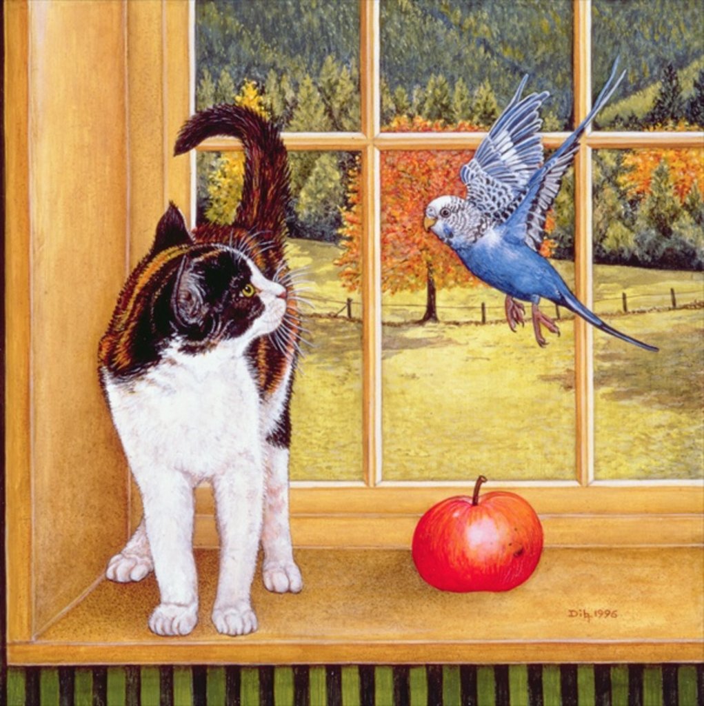 Detail of Bird-Watching, 1996 by Ditz Ditz