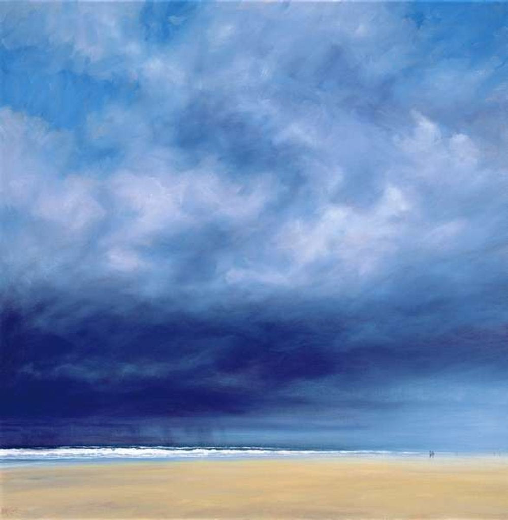 Detail of Rainstorm off Holkham Beach by Derek Hare