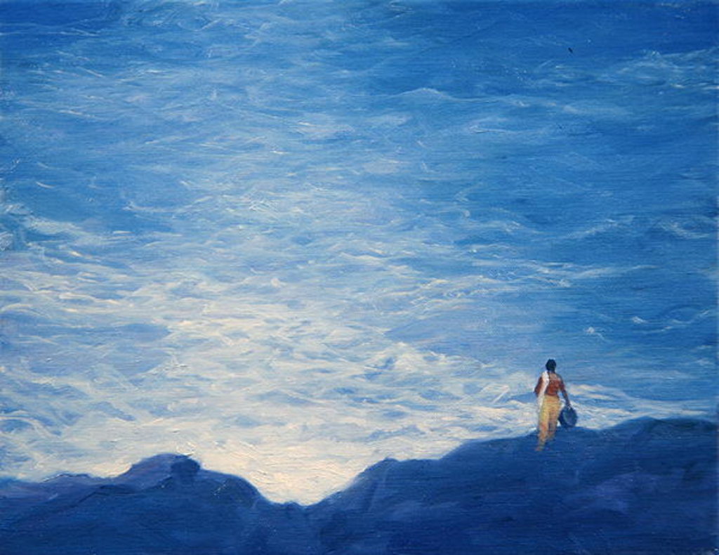 Detail of Keralan Fisherwoman by Derek Hare