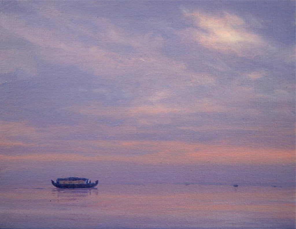 Detail of Fishing Boat on Vembanad Lake, Kerala by Derek Hare