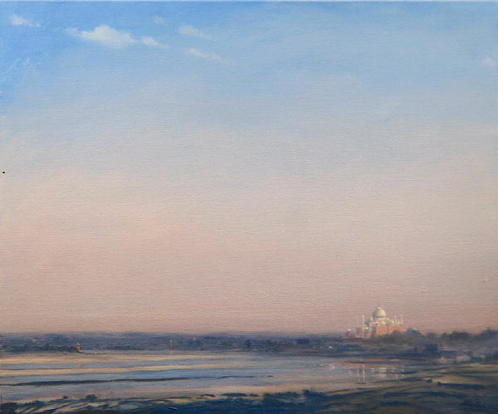 Detail of Taj Mahal from Agra Fort by Derek Hare