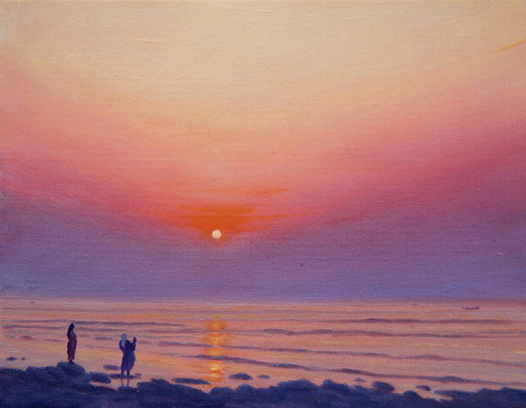 Detail of Dusk at Kochi by Derek Hare