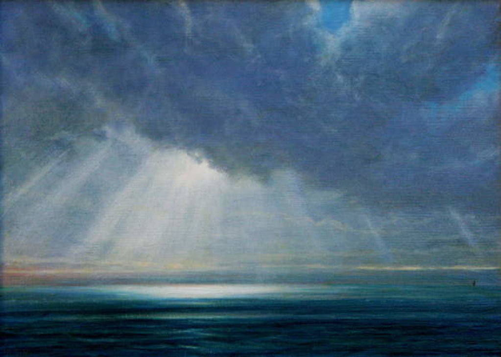 Detail of Sunlight over Sea by Derek Hare