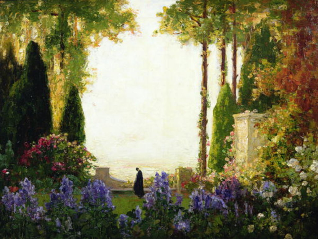 Detail of The Garden of Romance by Thomas Edwin Mostyn