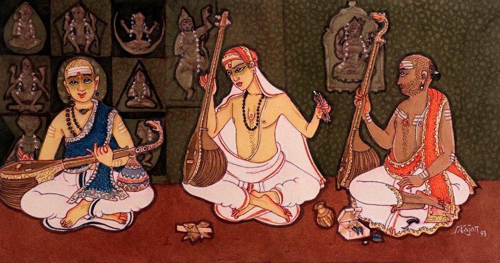 Detail of Hindu Monks by School Indian