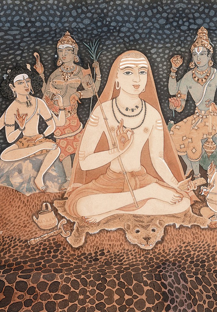 Detail of Adi Sankara by School Indian