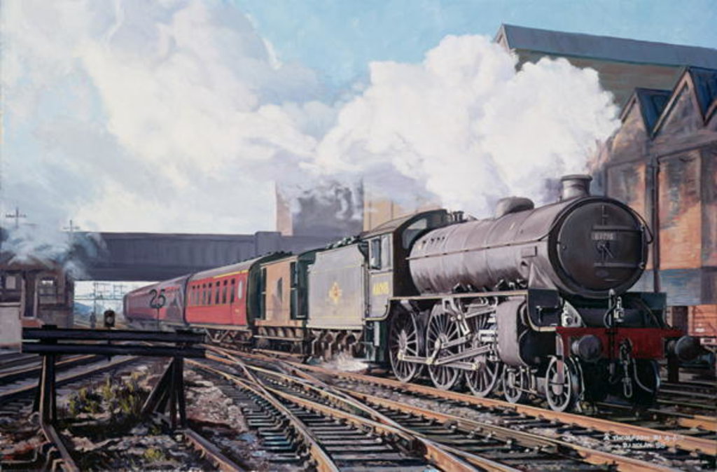 Detail of A 'Thompson' B1 Class Moving Empty Stock on a Cold February Morning, 1998 by David Nolan