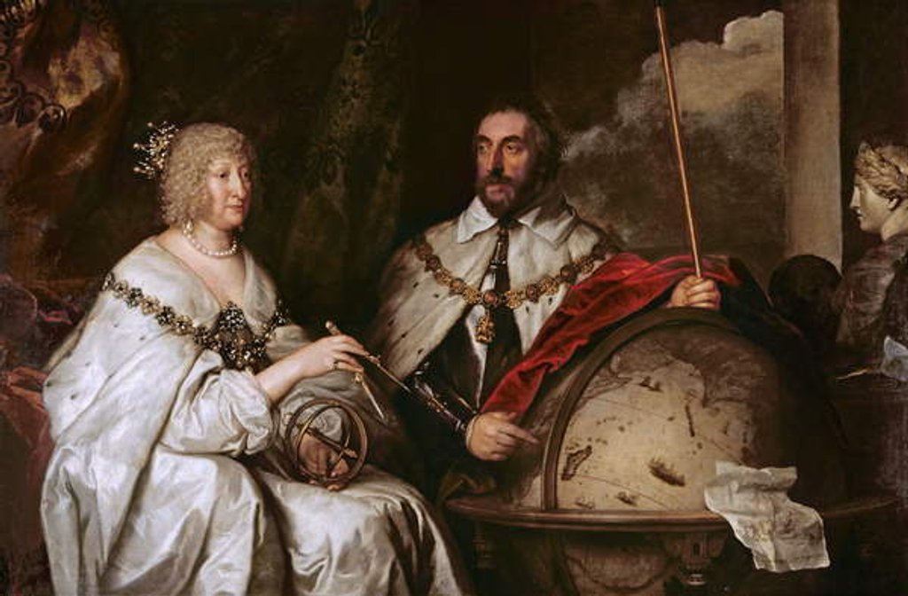 Detail of The Madagascar Portrait of Thomas Howard and his wife Aletheia Talbot, 1635 by Anthony van Dyck