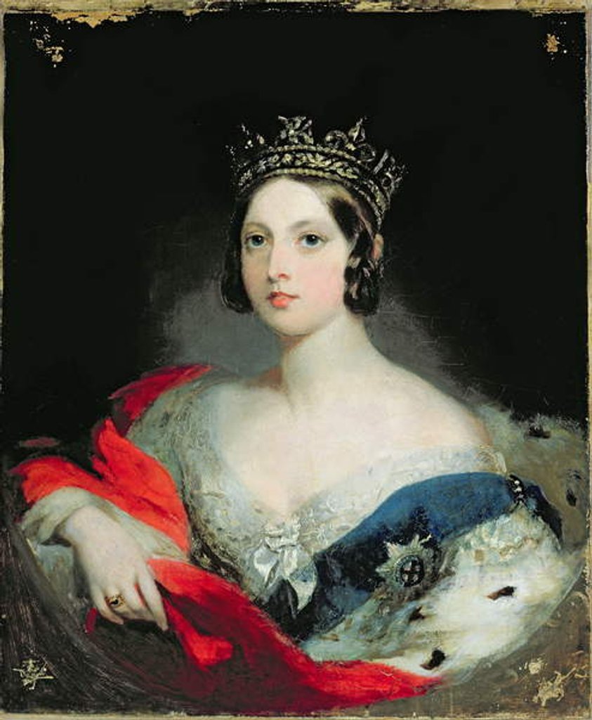 Detail of Queen Victoria, 1843 by William Fowler
