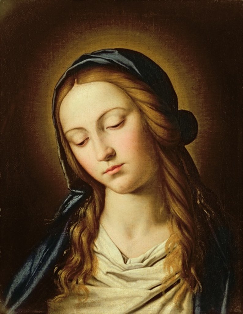 Detail of Head of the Madonna by Il Sassoferrato
